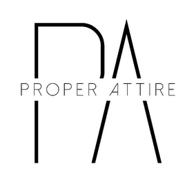 PROPER ATTIRE PA logo
