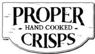 PROPER HAND COOKED CRISPS logo