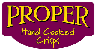 PROPER HAND COOKED CRISPS logo