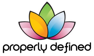 PROPERLY DEFINED logo
