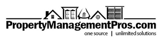 PROPERTY MANAGEMENT PROS.COM ONE SOURCE UNLIMITED SOLUTIONS logo