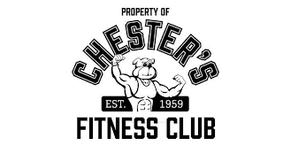PROPERTY OF CHESTER'S FITNESS CLUB EST. 1959 logo