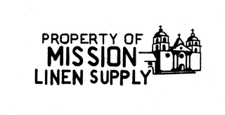 PROPERTY OF MISSION LINEN SUPPLY logo