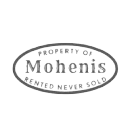 PROPERTY OF MOHENIS RENTED NEVER SOLD logo
