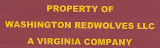 PROPERTY OF WASHINGTON REDWOLVES LLC A VIRGINIA COMPANY logo