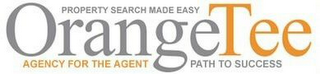 PROPERTY SEARCH MADE EASY ORANGETEE AGENCY FOR THE AGENT PATH TO SUCCESS logo