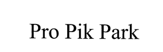 PROPIK PARK logo