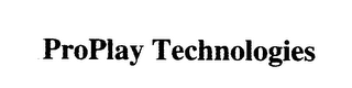 PROPLAY TECHNOLOGIES logo