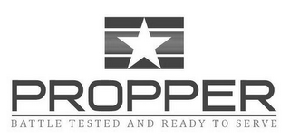 PROPPER BATTLE TESTED AND READY TO SERVE logo