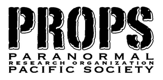 PROPS PARANORMAL RESEARCH ORGANIZATION PACIFIC SOCIETY logo