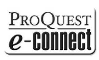 PROQUEST E-CONNECT logo