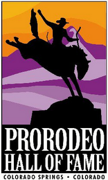 PRORODEO HALL OF FAME COLORADO SPRINGS · COLORADO logo