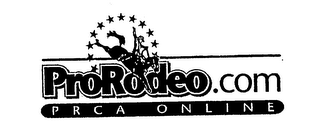 PRORODEO.COM PRCA ONLINE logo