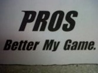 PROS BETTER MY GAME. logo