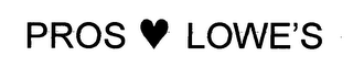 PROS LOWE'S logo