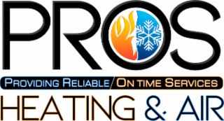 PROS PROVIDING RELIABLE ON TIME SERVICES HEATING & AIR logo