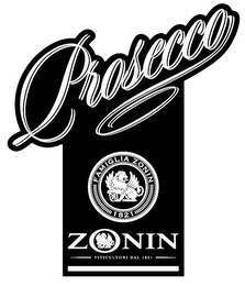 PROSECCO FAMIGLIA ZONIN 1821 ZONIN VITICULTORI DAL 1821 logo
