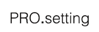 PRO.SETTING logo