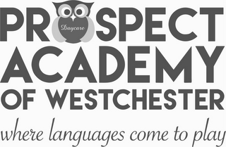 PROSPECT DAYCARE ACADEMY OF WESTCHESTERWHERE LANGUAGES COME TO PLAY logo