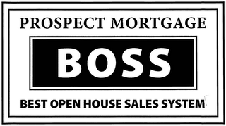 PROSPECT MORTGAGE BOSS BEST OPEN HOUSE SALES SYSTEM logo