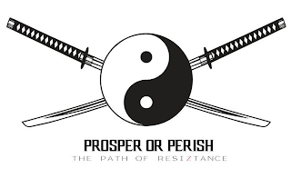 PROSPER OR PERISH THE PATH OF RESIZTANCE logo