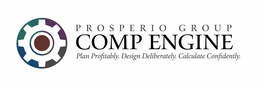 PROSPERIO GROUP COMP ENGINE PLAN PROFITABLY. DESIGN DELIBERATELY. CALCULATE CONFIDENTLY. logo