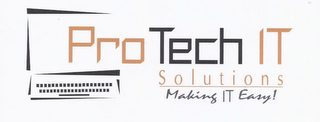 PROTECH IT SOLUTIONS MAKING IT EASY! logo
