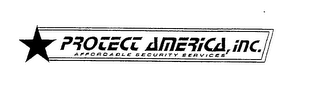 PROTECT AMERICA, INC. AFFORDABLE SECURITY SERVICES logo