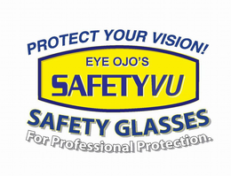 PROTECT YOUR VISION! EYE OJO'S SAFETYVUSAFETY GLASSES FOR PROFESSIONAL PROTECTION. logo