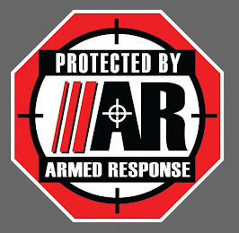 PROTECTED BY AR ARMED RESPONSE logo