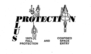 PROTECTION PLUS 100% FALL PROTECTION AND CONFINED SPACE ENTRY logo