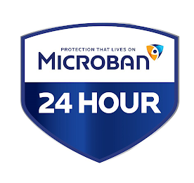 PROTECTION THAT LIVES ON MICROBAN 24 HOUR logo