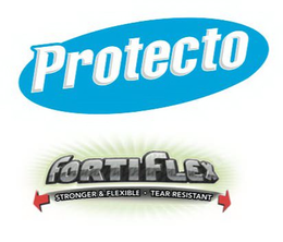 PROTECTO FORTIFLEX STRONGER & FLEXIBLE · TEAR RESISTANT logo