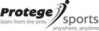 PROTEGE SPORTS LEARN FROM THE PROS ANYWHERE, ANYTIME logo