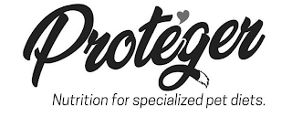 PROTEGER NUTRITION FOR SPECIALIZED PET DIETS. logo
