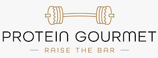PROTEIN GOURMET RAISE THE BAR logo
