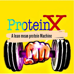 PROTEINX A LEAN MEAN PROTEIN MACHINE logo