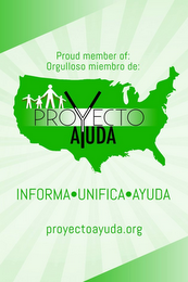 PROUD MEMBER OF: ORGULLOSO MIEMBRO DE: PROYECTO AYUDA INFORMA·UNIFICA·AYUDA PROYECTOAYUDA.ORG logo