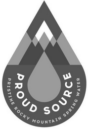 PROUD SOURCE PRISTINE ROCKY MOUNTAIN SPRING WATER logo