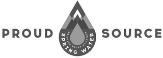 PROUD SOURCE PRISTINE ROCKY MOUNTAIN SPRING WATER logo