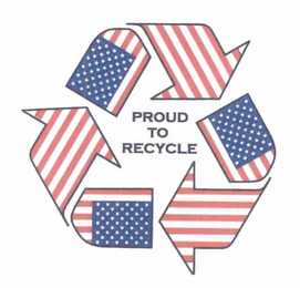 PROUD TO RECYCLE logo