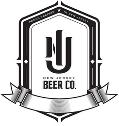 PROUDLY BREWED IN NEW JERSEY NJ NEW JERSEY BEER CO. logo