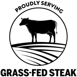 PROUDLY SERVING GRASS-FED STEAK logo
