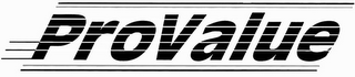 PROVALUE logo