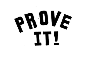 PROVE IT! logo