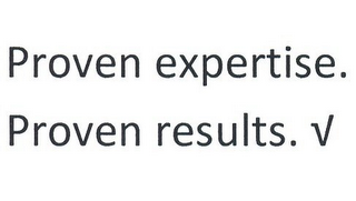 PROVEN EXPERTISE. PROVEN RESULTS. logo