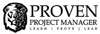 PROVEN PROJECT MANAGER LEARN | PROVE | LEAD logo