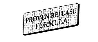PROVEN RELEASE FORMULA logo