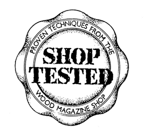 PROVEN TECHNIQUES FROM THE SHOP TESTED WOOD MAGAZINE SHOP logo
