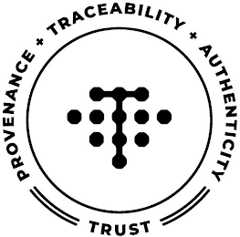 PROVENANCE + TRACEABILITY + AUTHENTICITY TRUST logo